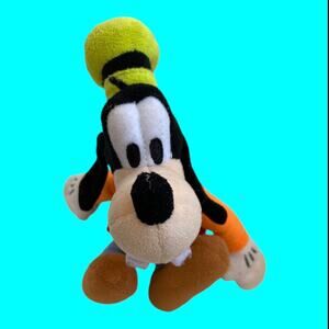 Disney Goofy Plush Toy 8" Tall By Just Play LLC With Pluto Mask